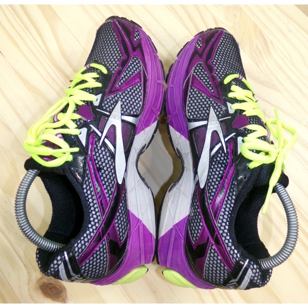 Brooks Ravena 4 Running Shoes Sneakers Womens Black Purple Green Size 9.5 B - Picture 5 of 9